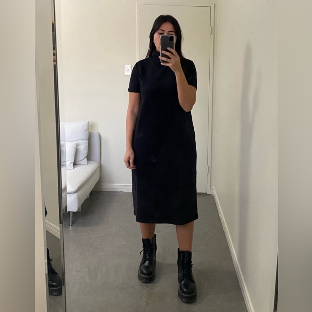 🛍️NWT NEW ZARA BASIC TURTLE NECK DRESS